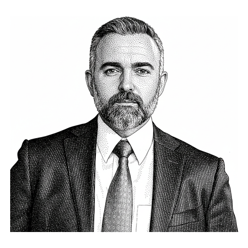 Woodcut portrait of Raúl Torrez